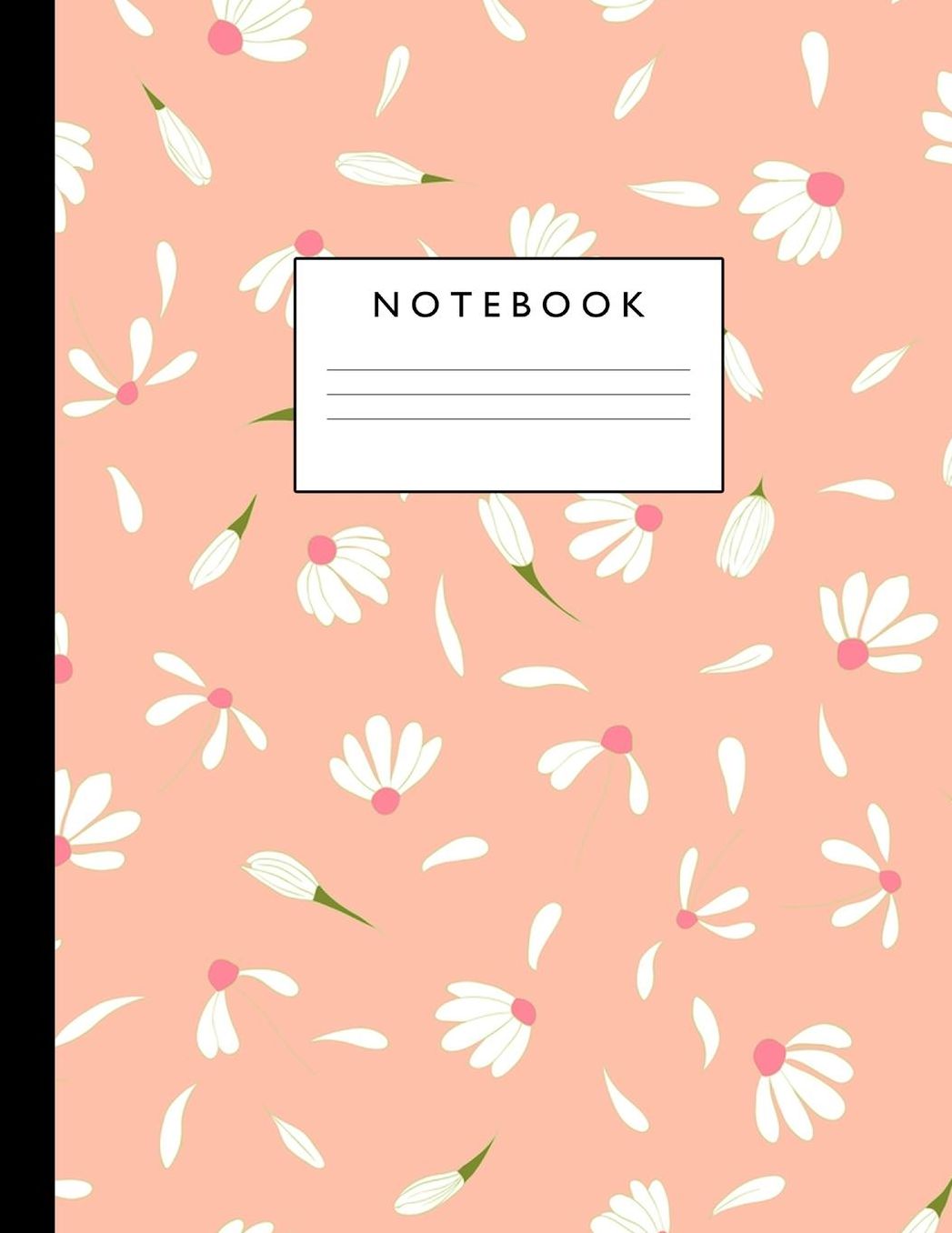 Notebook: Cute Lined Journal Ruled Composition Note Book to Draw and Write In - School Supplies for Elementary, Highschool and College (8.5 x 11 Size 100 Writing Pages) Cover Design 223
