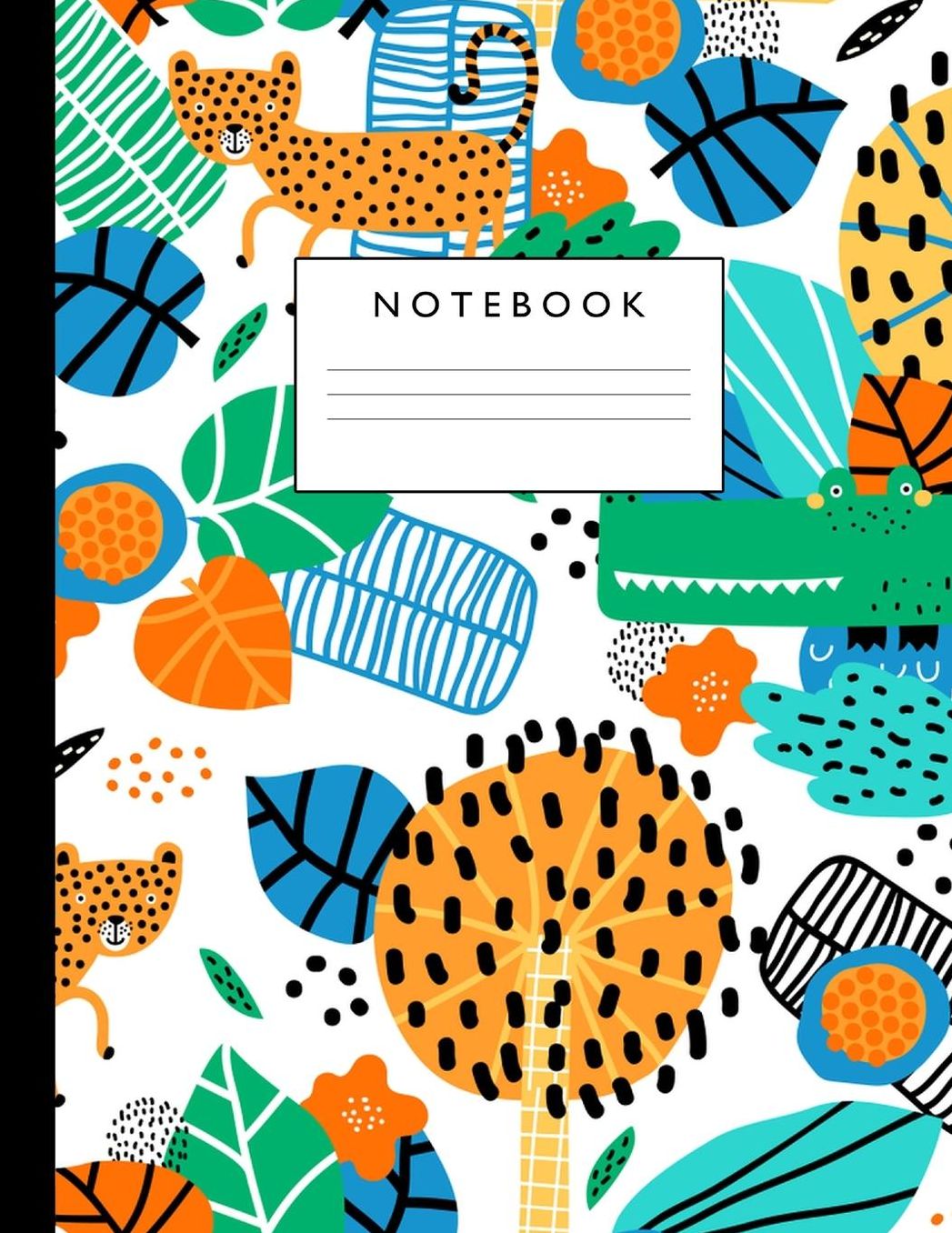 Notebook: Cute Lined Journal Ruled Composition Note Book to Draw and Write In - School Supplies for Elementary, Highschool and College (8.5 x 11 Size 100 Writing Pages) Cover Design 225