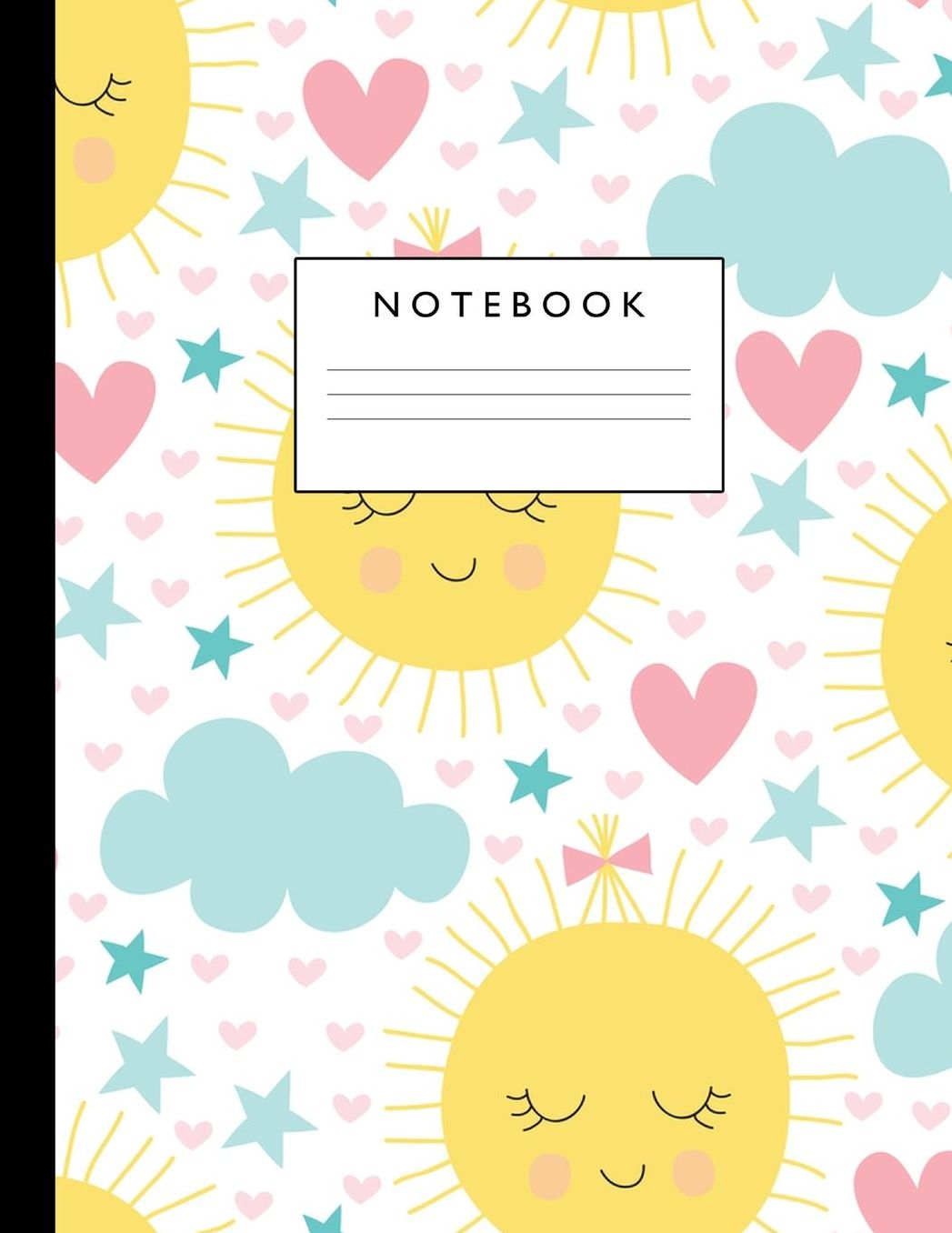 Notebook: Cute Lined Journal Ruled Composition Note Book to Draw and Write In - School Supplies for Elementary, Highschool and College (8.5 x 11 Size 100 Writing Pages) Cover Design 226