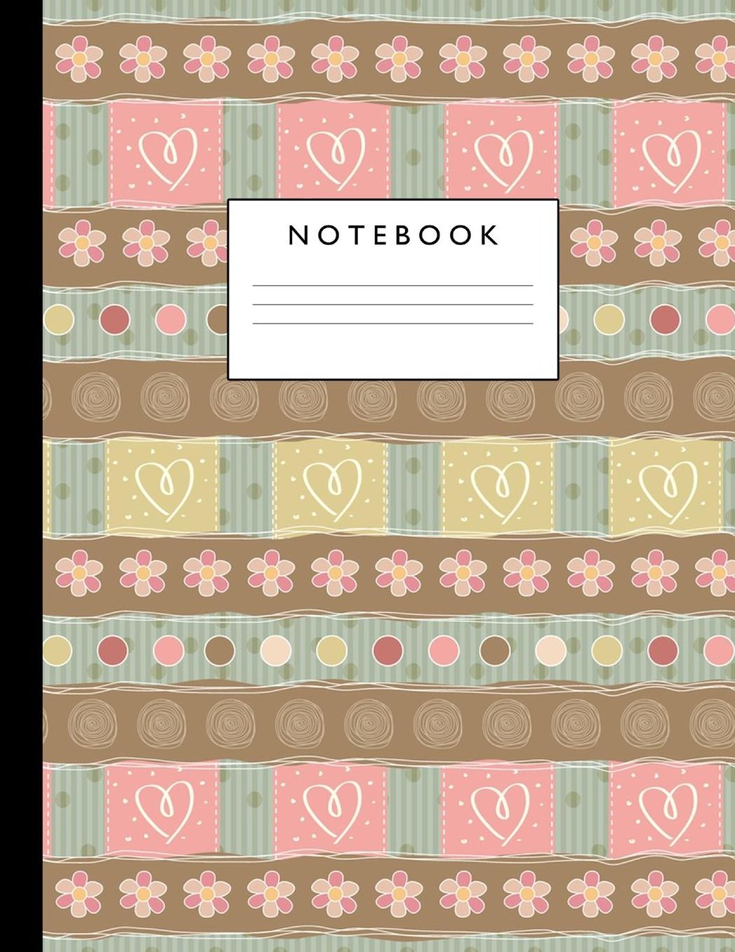 Notebook: Cute Lined Journal Ruled Composition Note Book to Draw and Write In - School Supplies for Elementary, Highschool and College (8.5 x 11 Size 100 Writing Pages) Cover Design 227