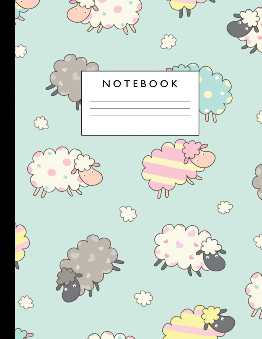 Notebook: Cute Lined Journal Ruled Composition Note Book to Draw and Write In - School Supplies for Elementary, Highschool and College (8.5 x 11 Size 100 Writing Pages) Cover Design 228