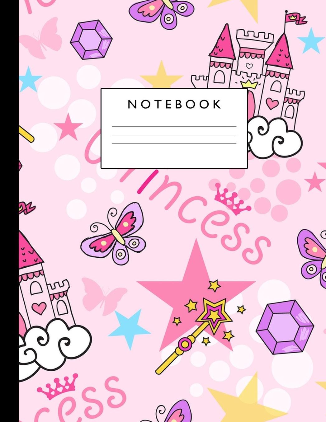Notebook: Cute Lined Journal Ruled Composition Note Book to Draw and Write In - School Supplies for Elementary, Highschool and College (8.5 x 11 Size 100 Writing Pages) Cover Design 229