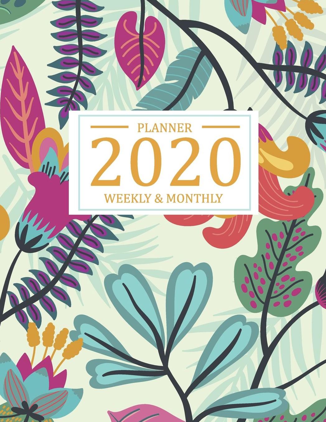 2020 Weekly and Monthly Planner: Weekly appointment by daily to do list and schedule organizer, calendar start from January 2020 to December 2020 with purple flower cover
