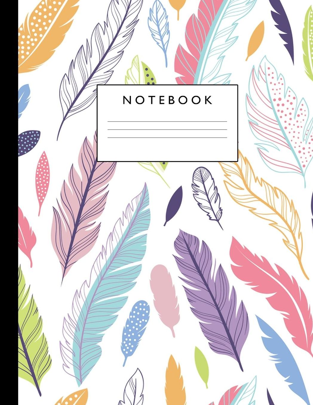 Notebook: Cute Lined Journal Ruled Composition Note Book to Draw and Write In - School Supplies for Elementary, Highschool and College (8.5 x 11 Size 100 Writing Pages) Cover Design 233