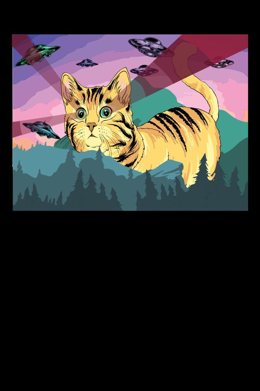 Laser Cat: 120 Pages I 6x9 I Music Sheet I Funny Space & Animal Lovers Gifts