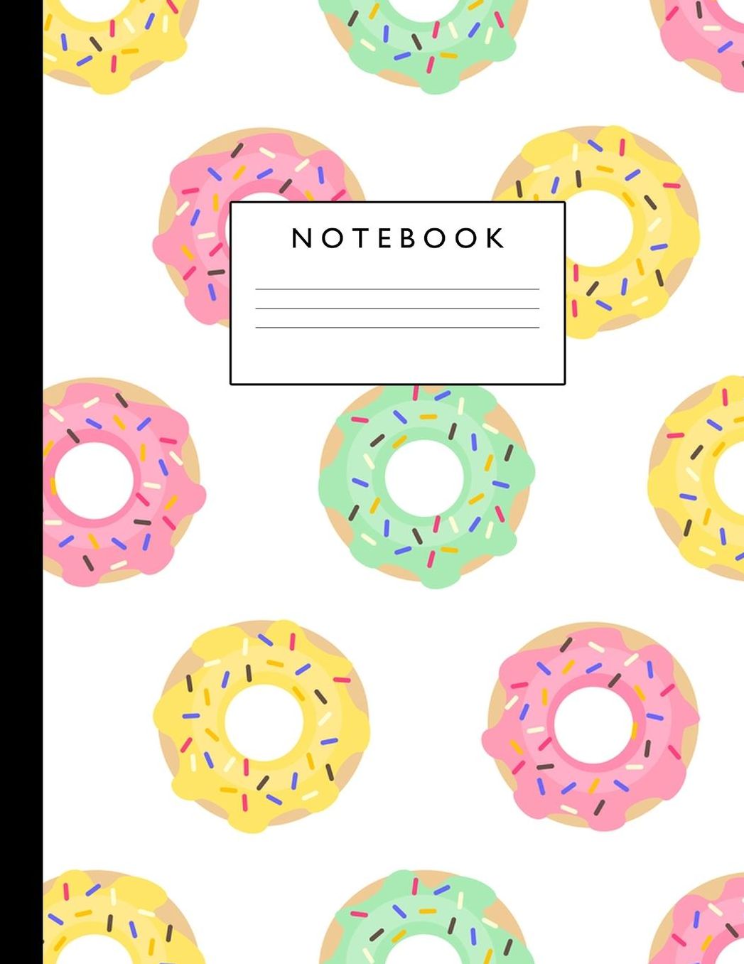 Notebook: Cute Lined Journal Ruled Composition Note Book to Draw and Write In - School Supplies for Elementary, Highschool and College (8.5 x 11 Size 100 Writing Pages) Cover Design 244