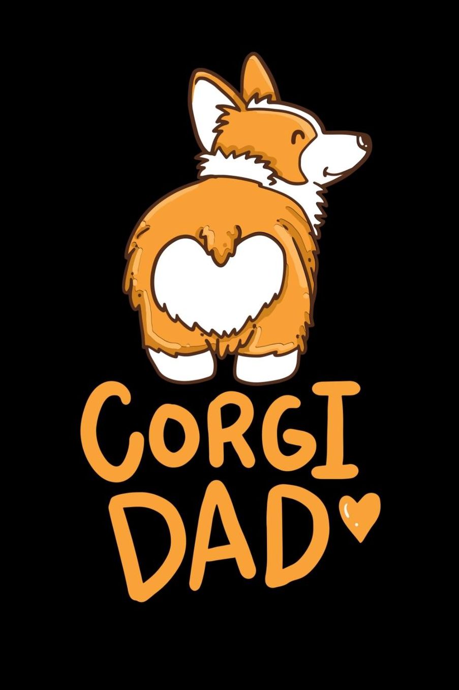 Corgi Dad: 120 Pages I 6x9 I Music Sheet I Funny Cute Dog & Pet Owner Gifts