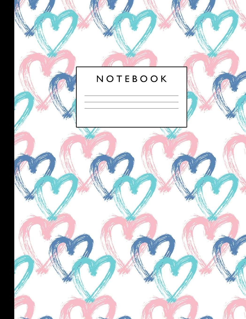 Notebook: Cute Lined Journal Ruled Composition Note Book to Draw and Write In - School Supplies for Elementary, Highschool and College (8.5 x 11 Size 100 Writing Pages) Cover Design 248