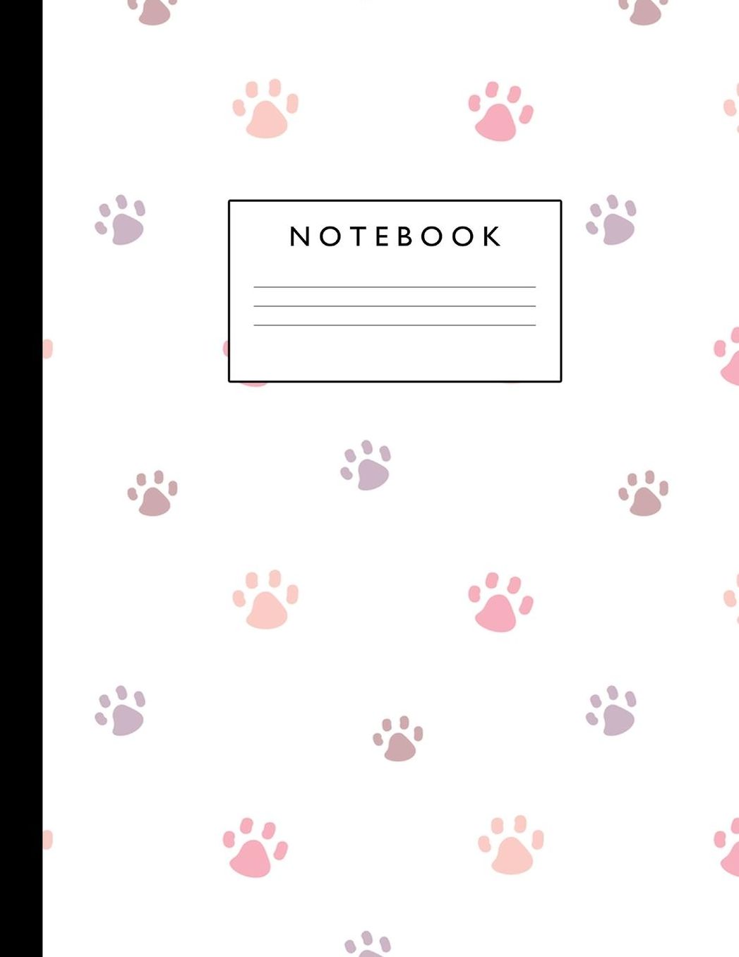 Notebook: Cute Lined Journal Ruled Composition Note Book to Draw and Write In - School Supplies for Elementary, Highschool and College (8.5 x 11 Size 100 Writing Pages) Cover Design 254