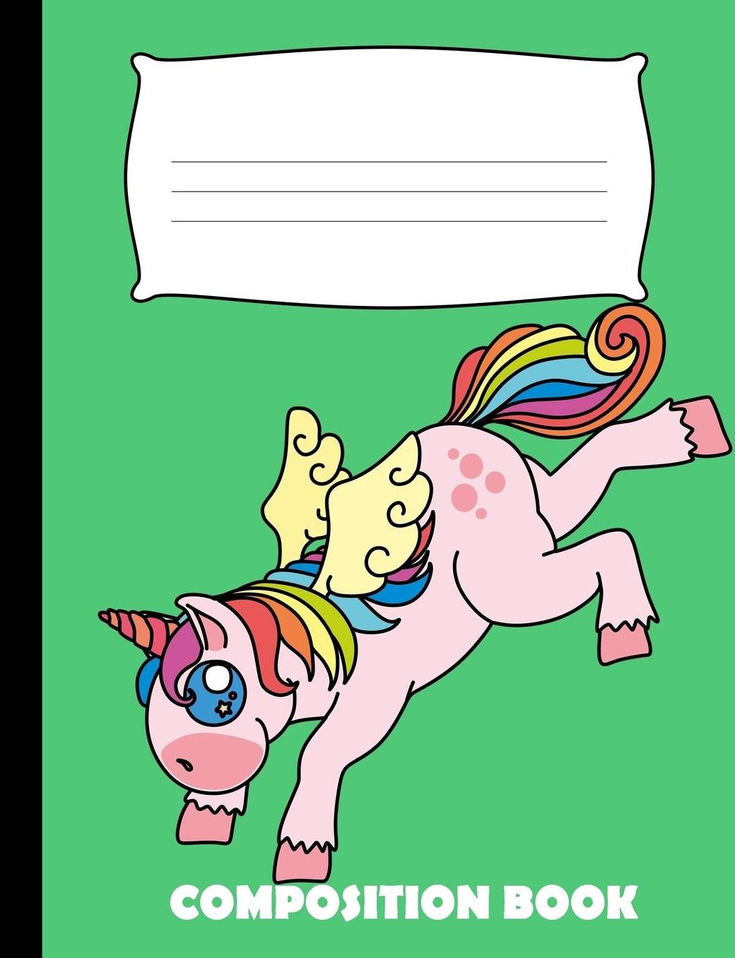 Composition Book: Unicorn Composition Notebook Wide Ruled