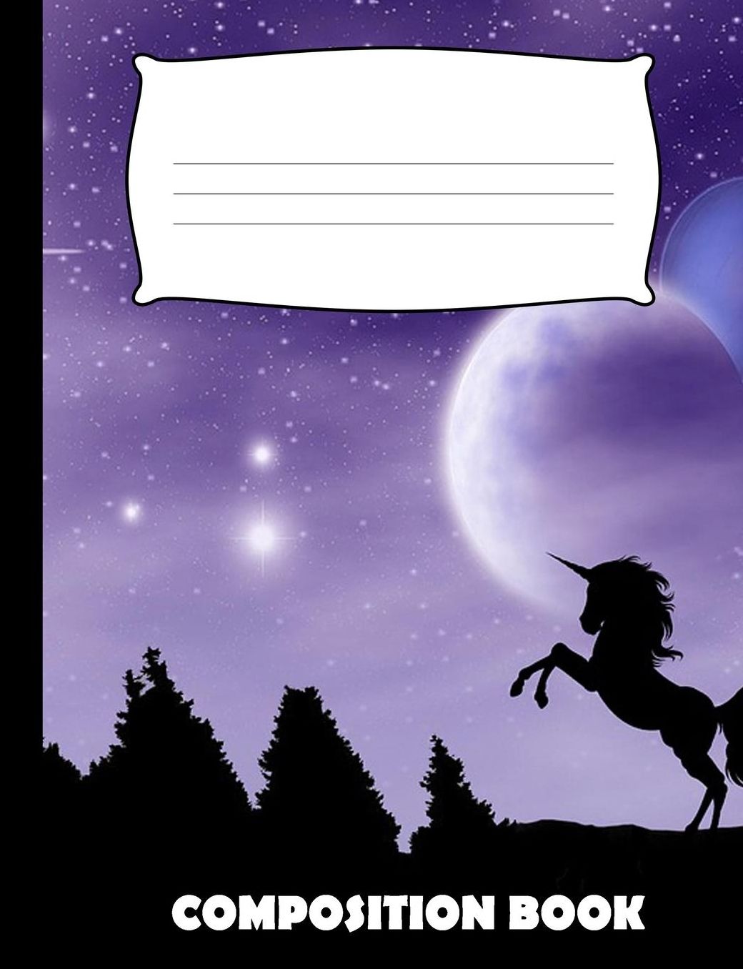 Composition Book: Unicorn Composition Notebook Wide Ruled