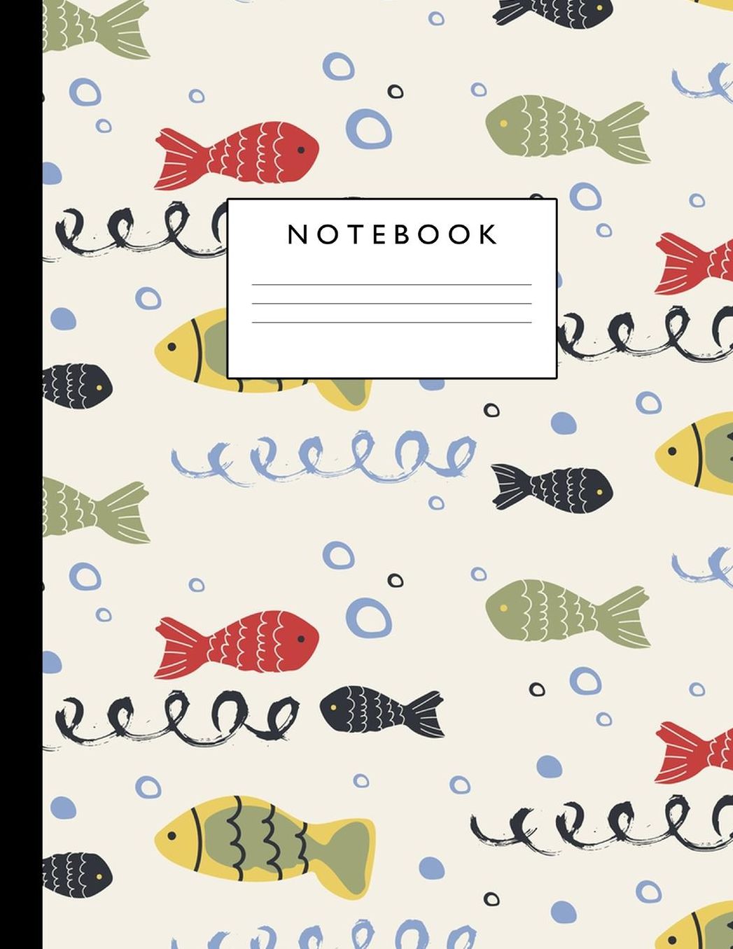 Notebook: Cute Lined Journal Ruled Composition Note Book to Draw and Write In - School Supplies for Elementary, Highschool and College (8.5 x 11 Size 100 Writing Pages) Cover Design 255