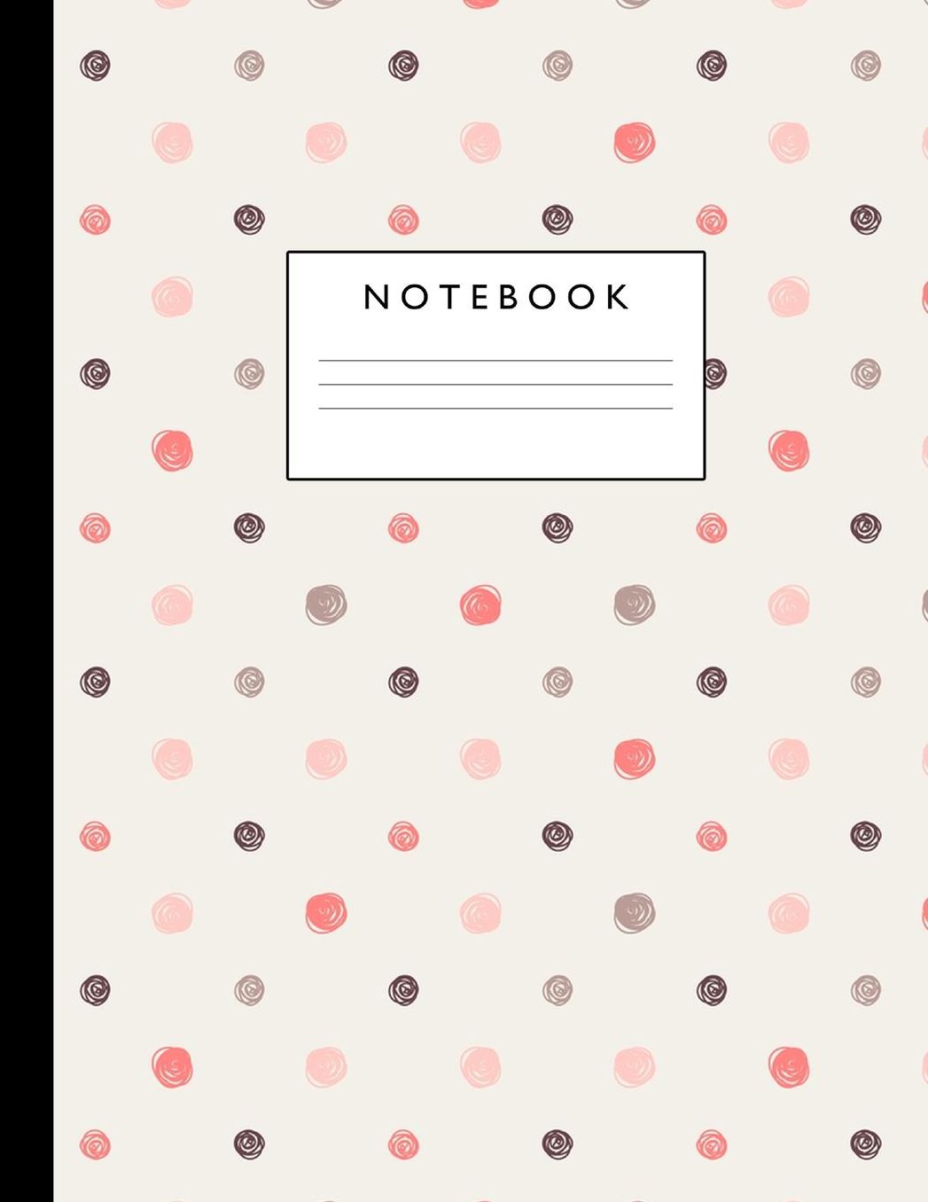 Notebook: Cute Lined Journal Ruled Composition Note Book to Draw and Write In - School Supplies for Elementary, Highschool and College (8.5 x 11 Size 100 Writing Pages) Cover Design 259