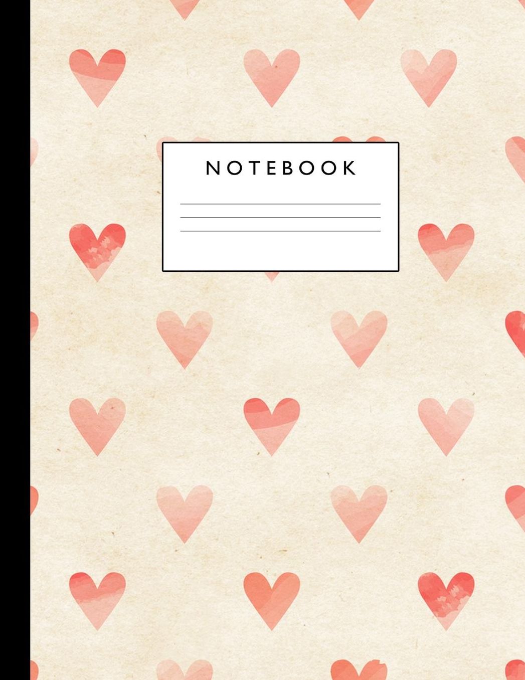 Notebook: Cute Lined Journal Ruled Composition Note Book to Draw and Write In - School Supplies for Elementary, Highschool and College (8.5 x 11 Size 100 Writing Pages) Cover Design 262