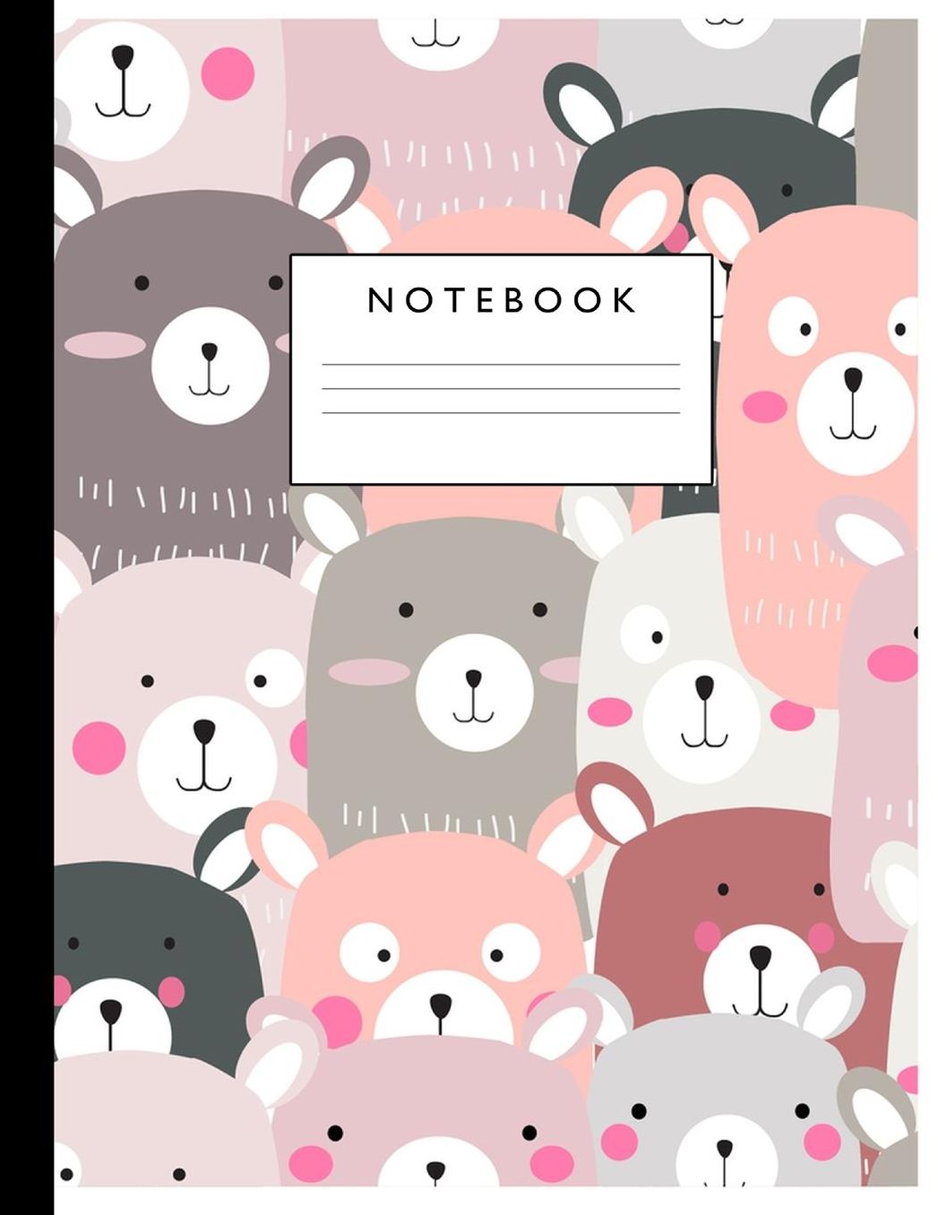 Notebook: Cute Lined Journal Ruled Composition Note Book to Draw and Write In - School Supplies for Elementary, Highschool and College (8.5 x 11 Size 100 Writing Pages) Cover Design 263