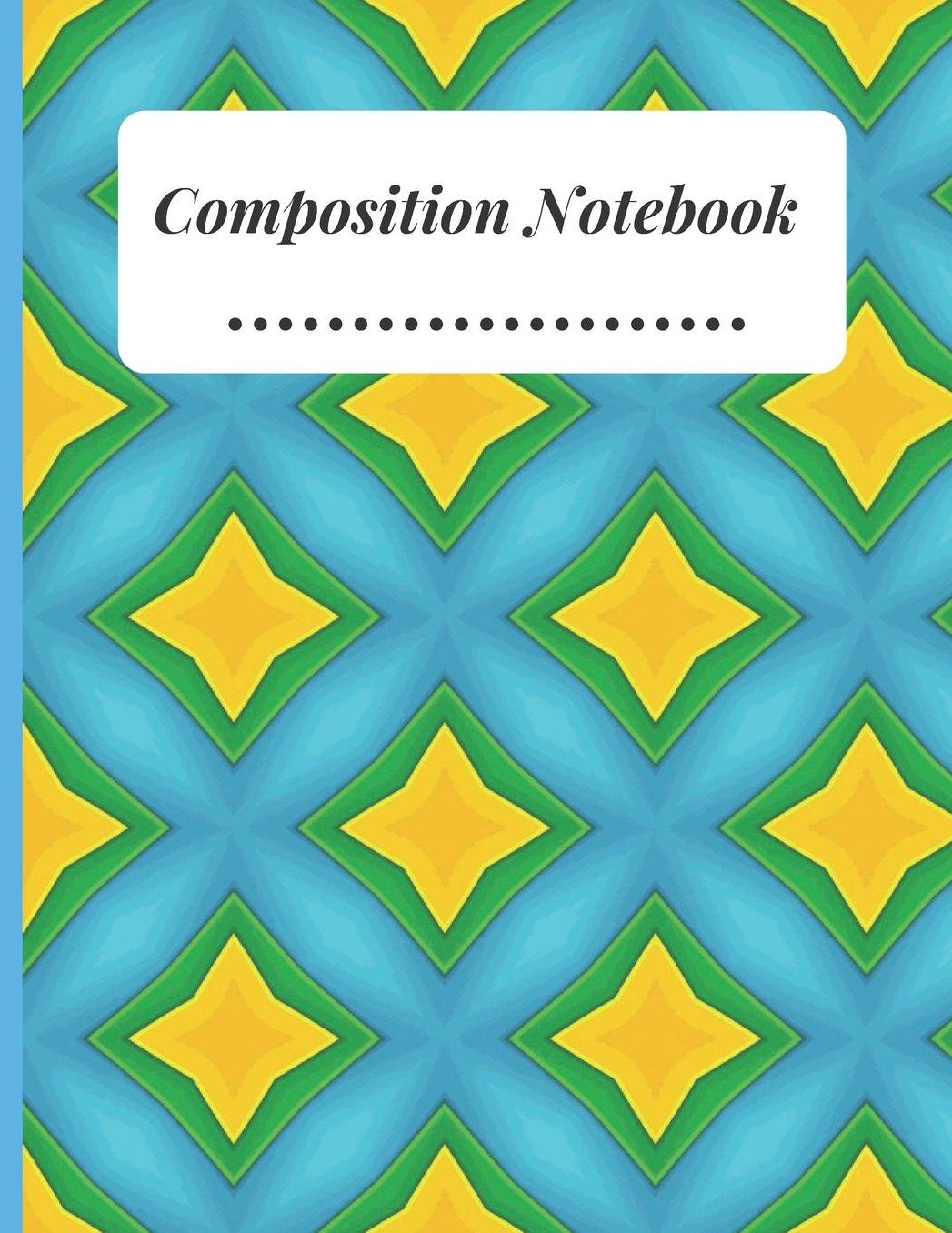 Composition Notebook: Pattern Spiral Triangle Composition College Ruled Line paper Notebook Lined Journal / Notebook to write in 120 Pages (6 X 9)