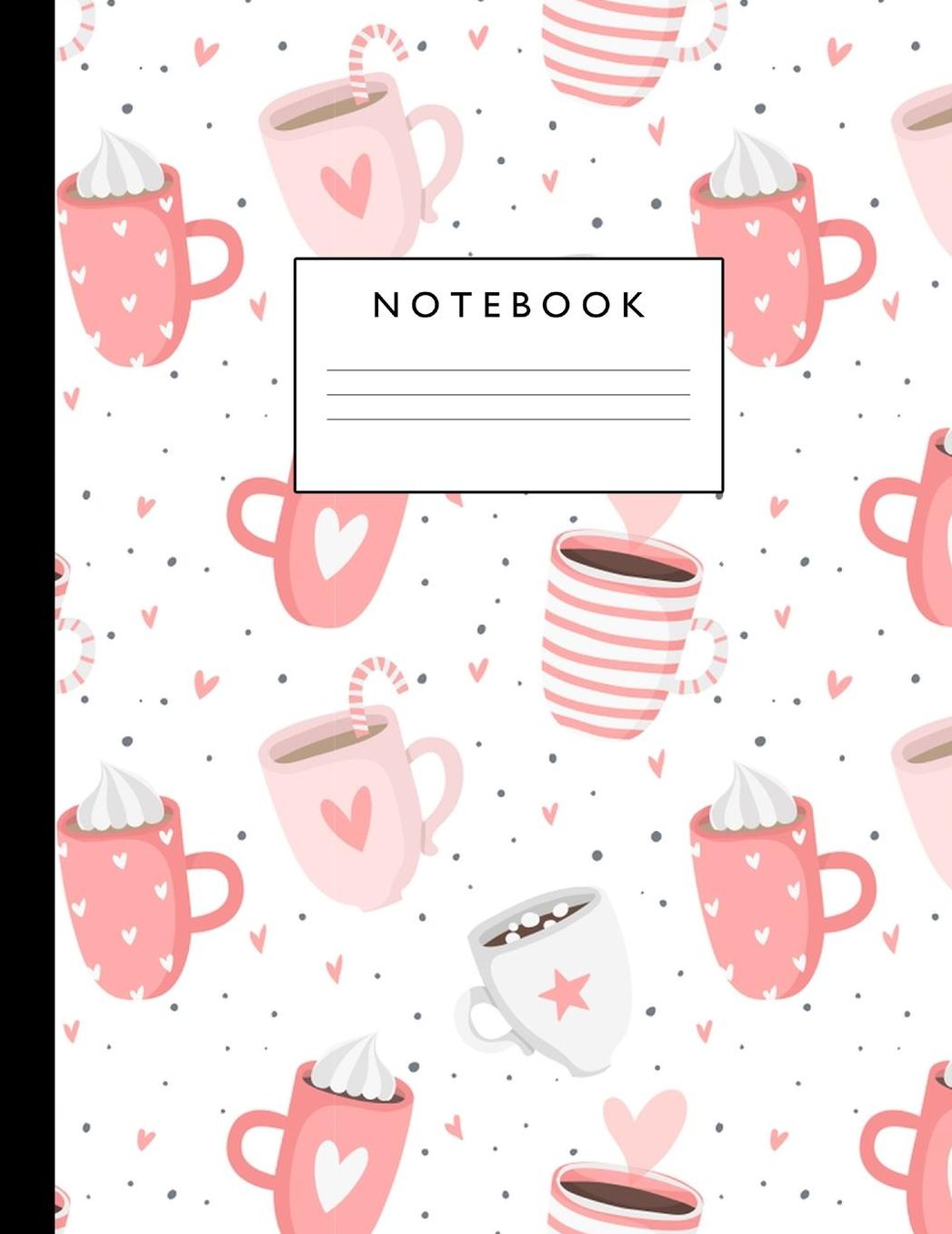 Notebook: Cute Lined Journal Ruled Composition Note Book to Draw and Write In - School Supplies for Elementary, Highschool and College (8.5 x 11 Size 100 Writing Pages) Cover Design 274