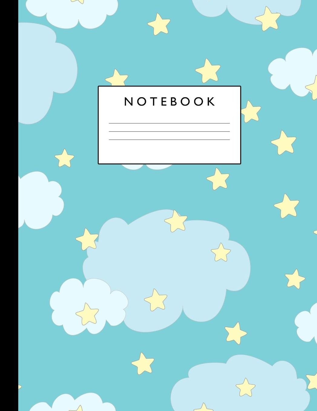 Notebook: Cute Lined Journal Ruled Composition Note Book to Draw and Write In - School Supplies for Elementary, Highschool and College (8.5 x 11 Size 100 Writing Pages) Cover Design 275