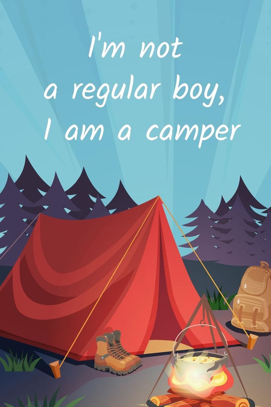 Journal & Sketchbook (119 Pages) - Summer Camp Journal Kids, Family Camping