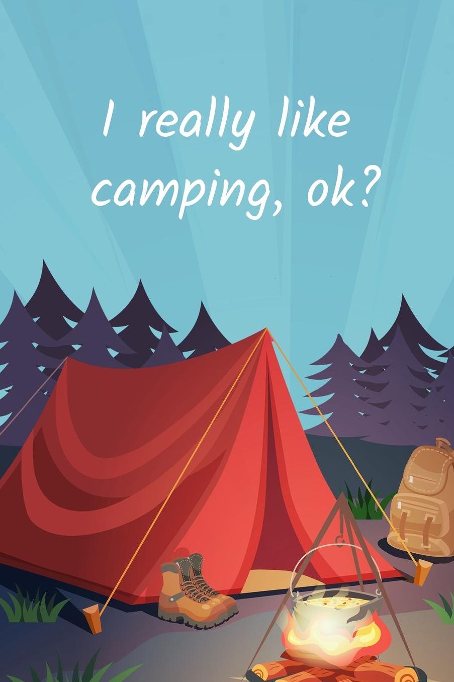 Journal & Sketchbook (119 Pages) - Summer Camp Journal Kids, Family Camping