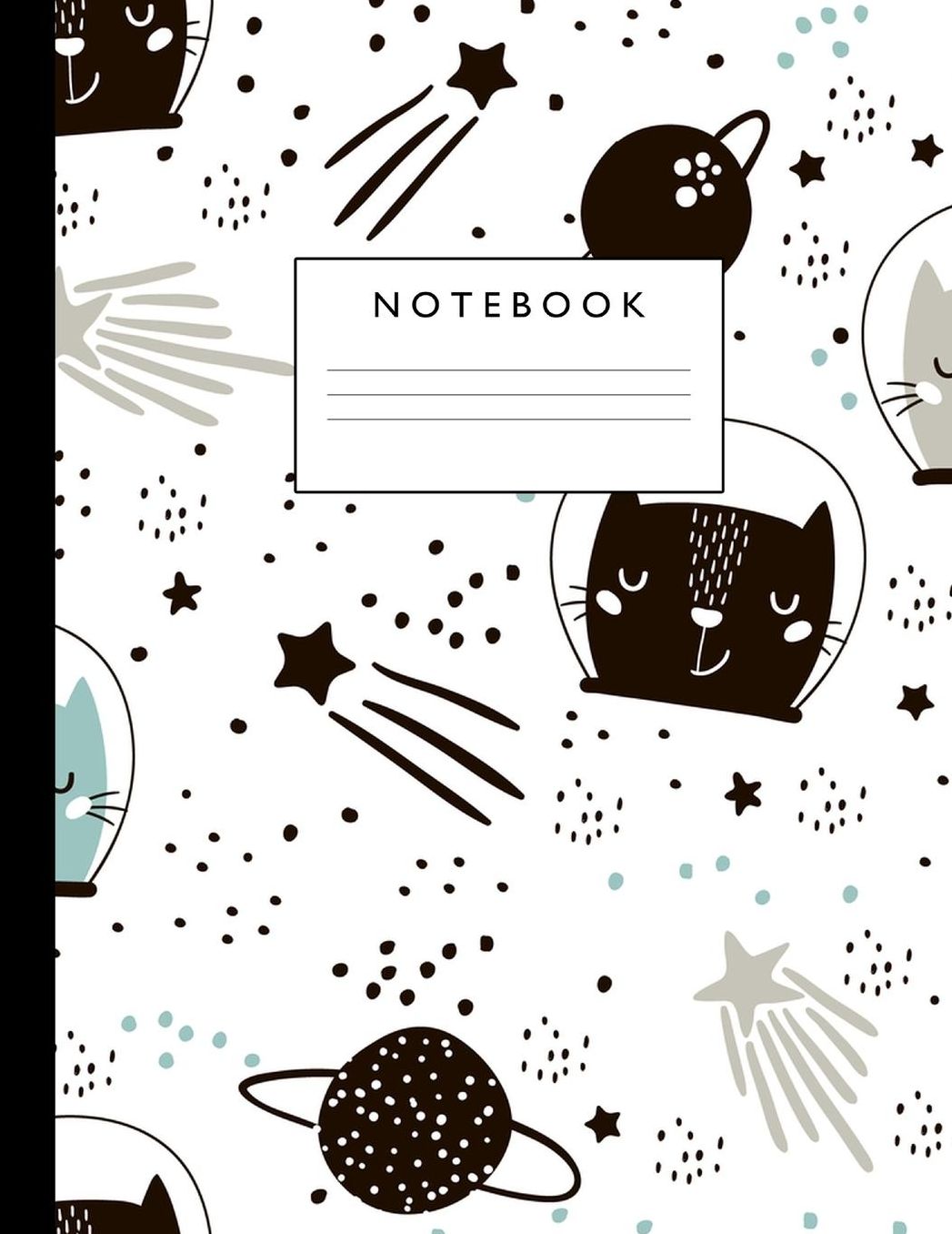 Notebook: Cute Lined Journal Ruled Composition Note Book to Draw and Write In - School Supplies for Elementary, Highschool and College (8.5 x 11 Size 100 Writing Pages) Cover Design 281