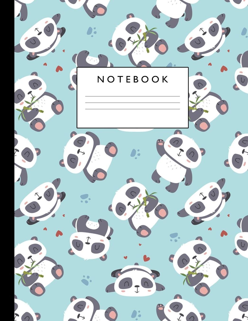 Notebook: Cute Lined Journal Ruled Composition Note Book to Draw and Write In - School Supplies for Elementary, Highschool and College (8.5 x 11 Size 100 Writing Pages) Cover Design 282