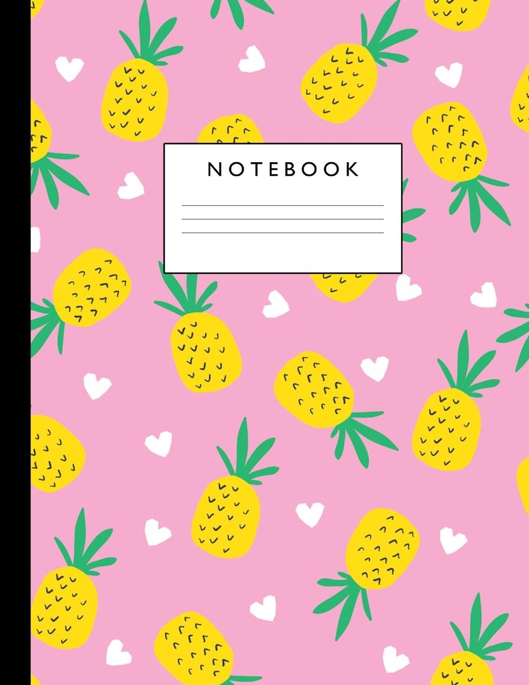 Notebook: Cute Lined Journal Ruled Composition Note Book to Draw and Write In - School Supplies for Elementary, Highschool and College (8.5 x 11 Size 100 Writing Pages) Cover Design 288