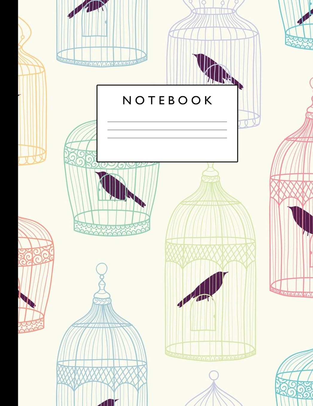 Notebook: Cute Lined Journal Ruled Composition Note Book to Draw and Write In - School Supplies for Elementary, Highschool and College (8.5 x 11 Size 100 Writing Pages) Cover Design 290