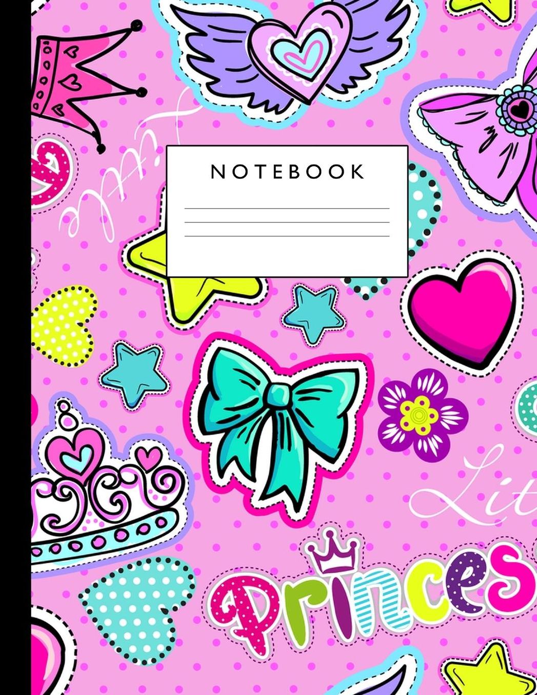 Notebook: Cute Lined Journal Ruled Composition Note Book to Draw and Write In - School Supplies for Elementary, Highschool and College (8.5 x 11 Size 100 Writing Pages) Cover Design 291