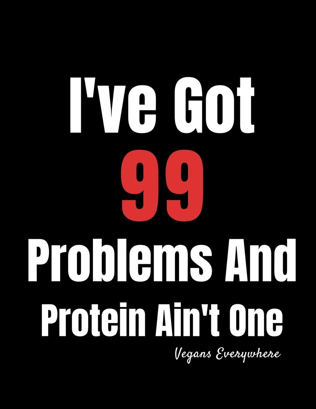 I've Got 99 Problems And Protein Ain't One Vegans Everywhere: Vegan Meal Tracker
