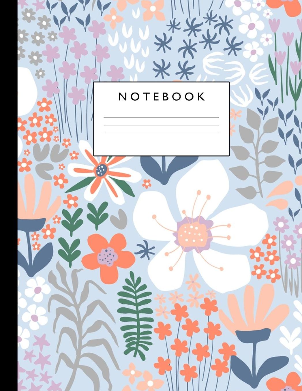 Notebook: Cute Lined Journal Ruled Composition Note Book to Draw and Write In - School Supplies for Elementary, Highschool and College (8.5 x 11 Size 100 Writing Pages) Cover Design 295