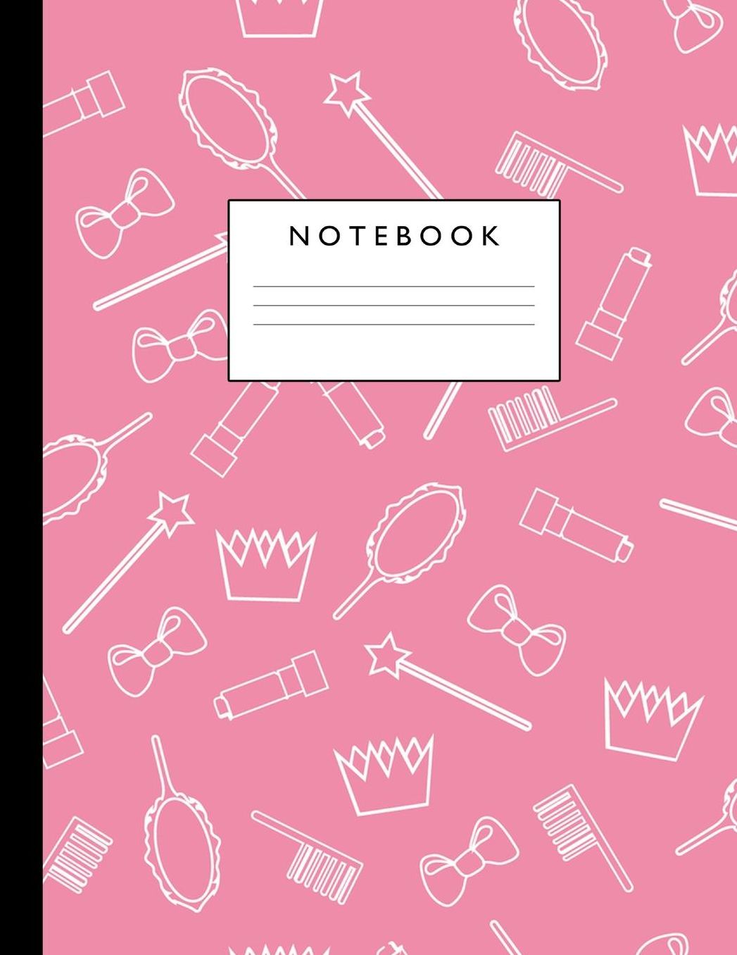 Notebook: Cute Lined Journal Ruled Composition Note Book to Draw and Write In - School Supplies for Elementary, Highschool and College (8.5 x 11 Size 100 Writing Pages) Cover Design 298