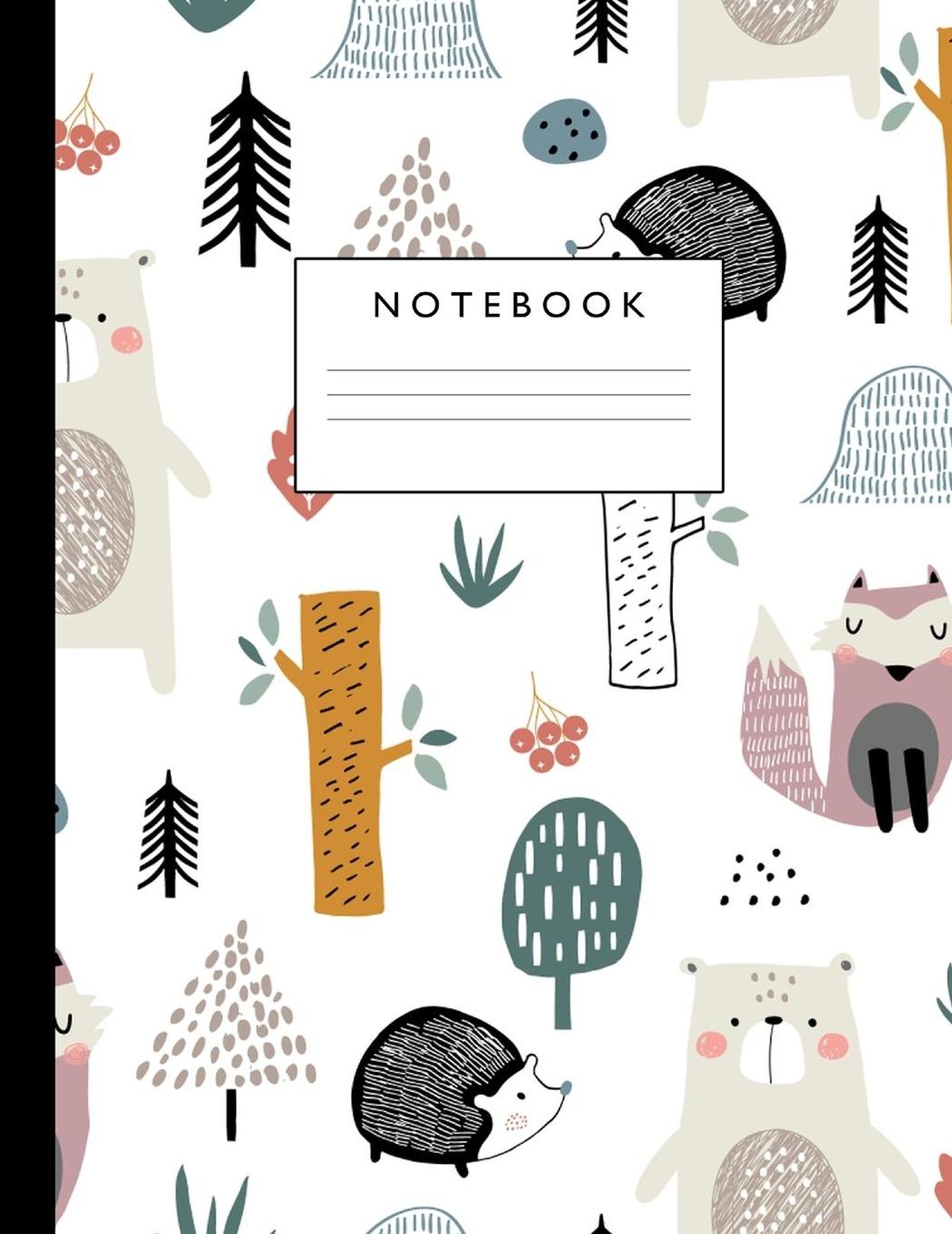 Notebook: Cute Lined Journal Ruled Composition Note Book to Draw and Write In - School Supplies for Elementary, Highschool and College (8.5 x 11 Size 100 Writing Pages) Cover Design 299