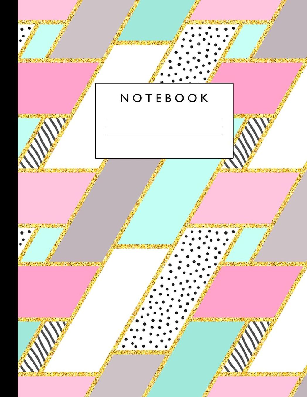 Notebook: Cute Lined Journal Ruled Composition Note Book to Draw and Write In - School Supplies for Elementary, Highschool and College (8.5 x 11 Size 100 Writing Pages) Cover Design 302