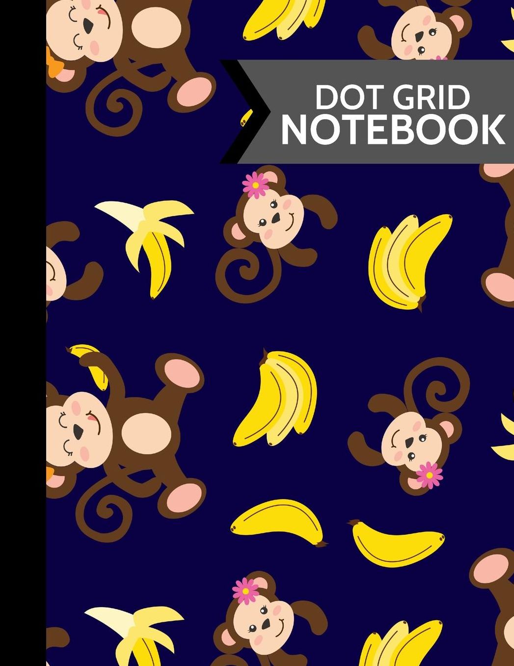 Dot Grid Notebook: Monkeys and Banana's Dot Grid Journal