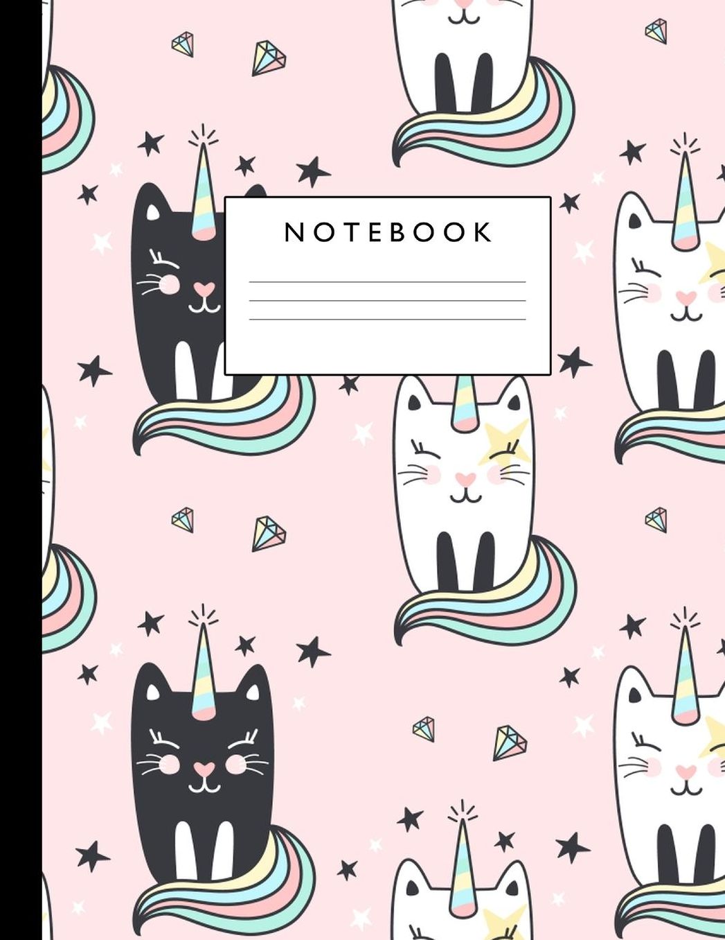 Notebook: Cute Lined Journal Ruled Composition Note Book to Draw and Write In - School Supplies for Elementary, Highschool and College (8.5 x 11 Size 100 Writing Pages) Cover Design 307