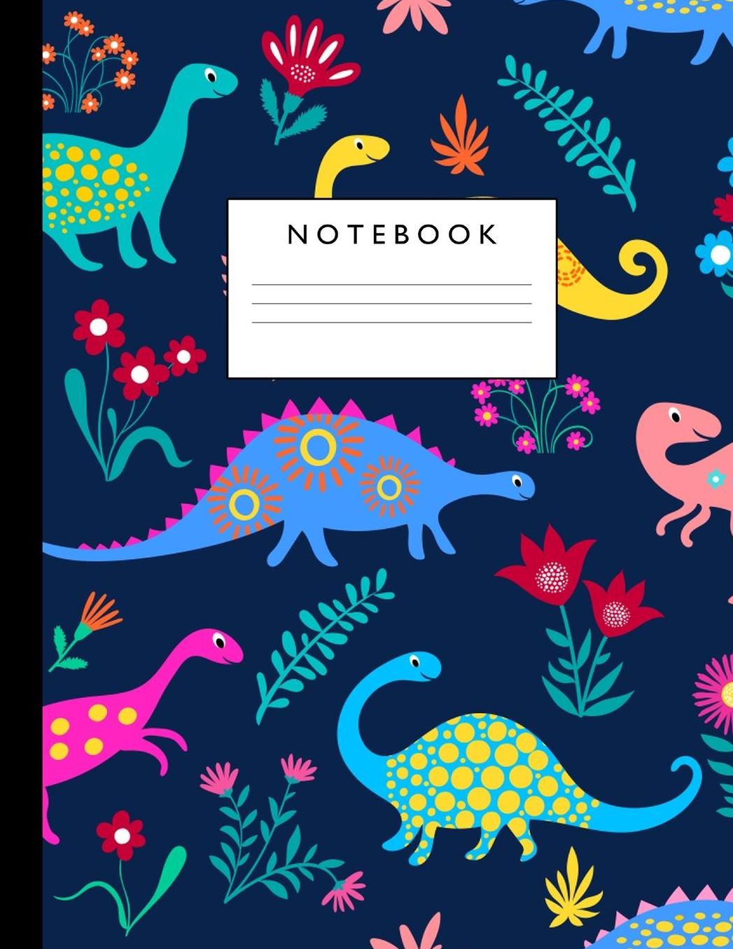 Notebook: Cute Lined Journal Ruled Composition Note Book to Draw and Write In - School Supplies for Elementary, Highschool and College (8.5 x 11 Size 100 Writing Pages) Cover Design 309