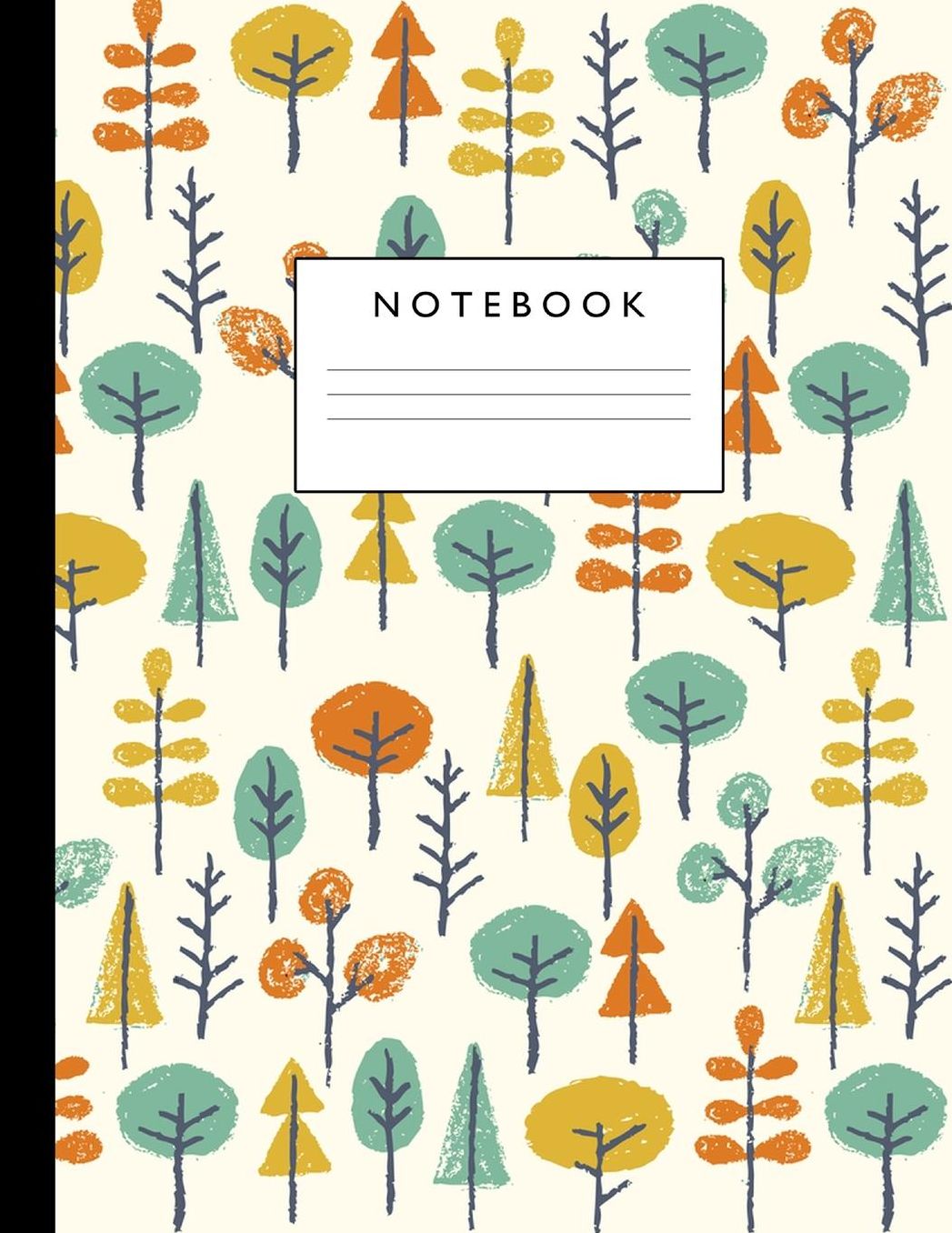 Notebook: Cute Lined Journal Ruled Composition Note Book to Draw and Write In - School Supplies for Elementary, Highschool and College (8.5 x 11 Size 100 Writing Pages) Cover Design 313