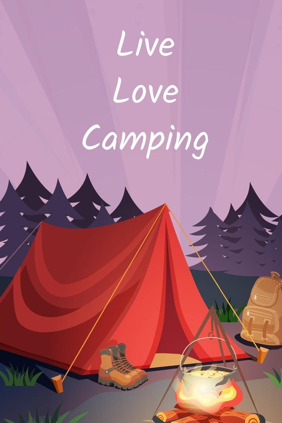 Journal & Sketchbook (119 Pages) - Summer Camp Journal Kids, Family Camping