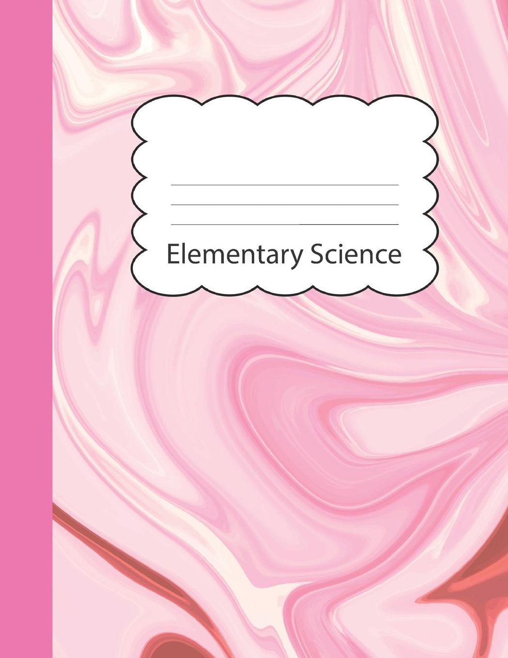 Elementary Science: Cute Large Blank Primary Draw & Write Storybook Paper for Girls Pink Marble Paperback Cover Cover Story Book Writing Practice Use imagination, create a tale, be creative Cattle Farmer Farmhouse