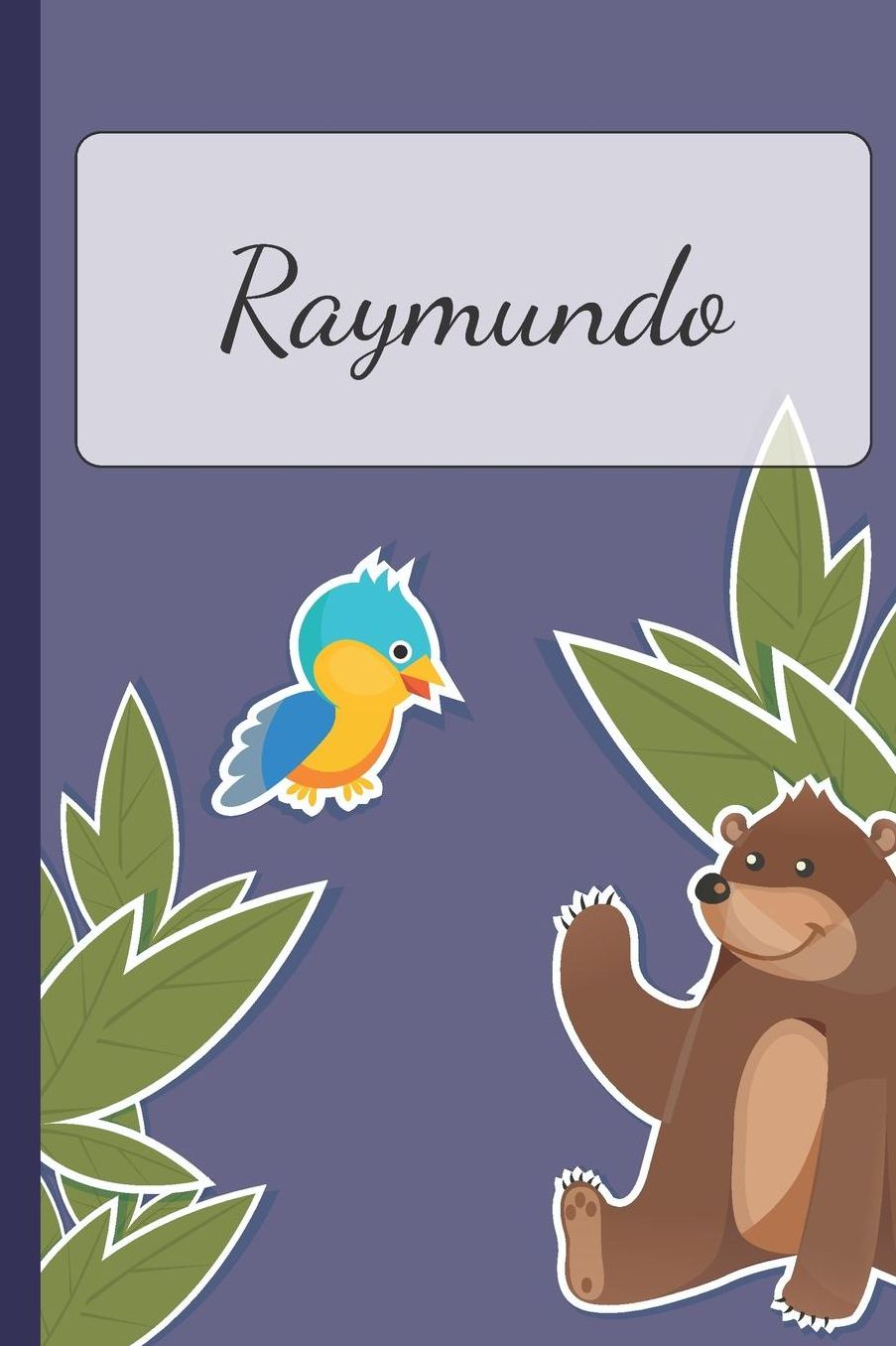 Raymundo: Personalized Notebooks - Sketchbook for Kids with Name Tag - Drawing for Beginners with 110 Dot Grid Pages - 6x9 / A5 size Name Notebook - Perfect as a Personal Gift - Planner and Journal for kids