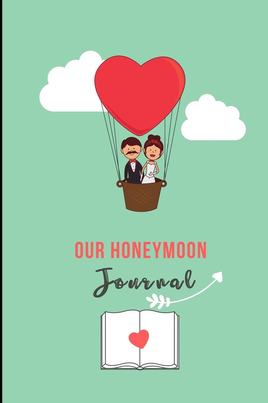 Our Honeymoon Journal: A5 notebook lined unique wedding gift for bride or groom honeymoon journal engagement present planner bridal shower giftidea