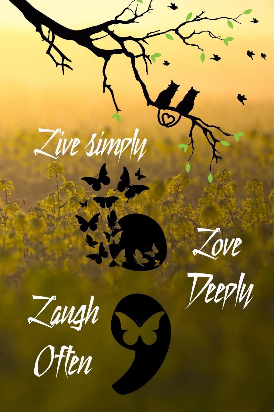 Live Simply Laugh Often Love Deeply: Cute Life Quote Notebook Journal Diary to write in - infinity butterflies