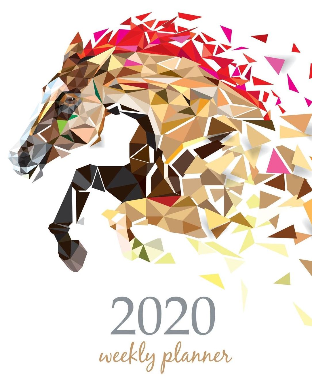 2020 Weekly Planner: Calendar Schedule Organizer Appointment Journal Notebook and Action day With Inspirational Quotes horses design