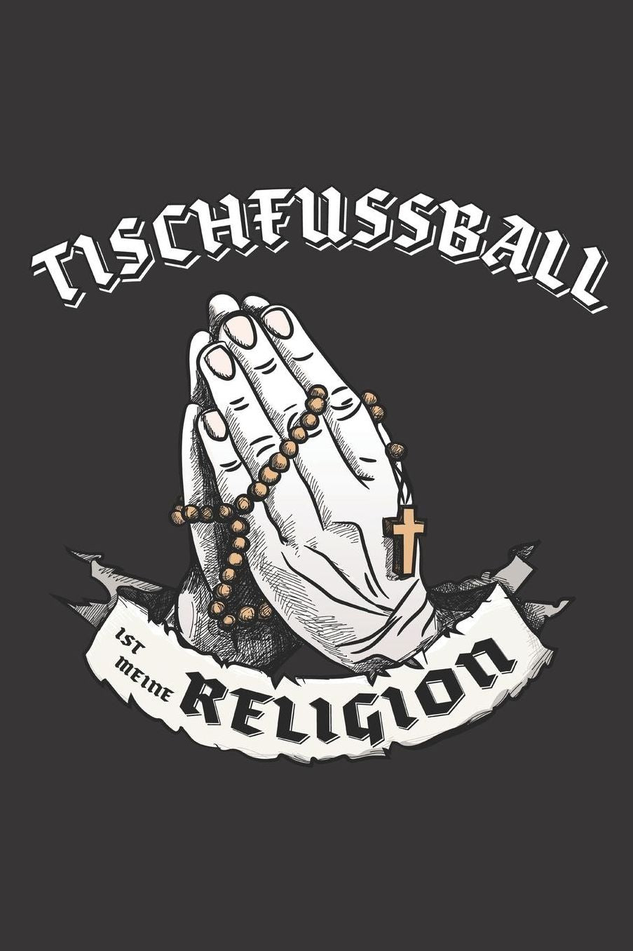 Tischfussball Ist Meine Religion: DIN A5 6x9 I 120 Seiten I Kariert I Notizbuch I Notizheft I Notizblock I Geschenk I Geschenkidee