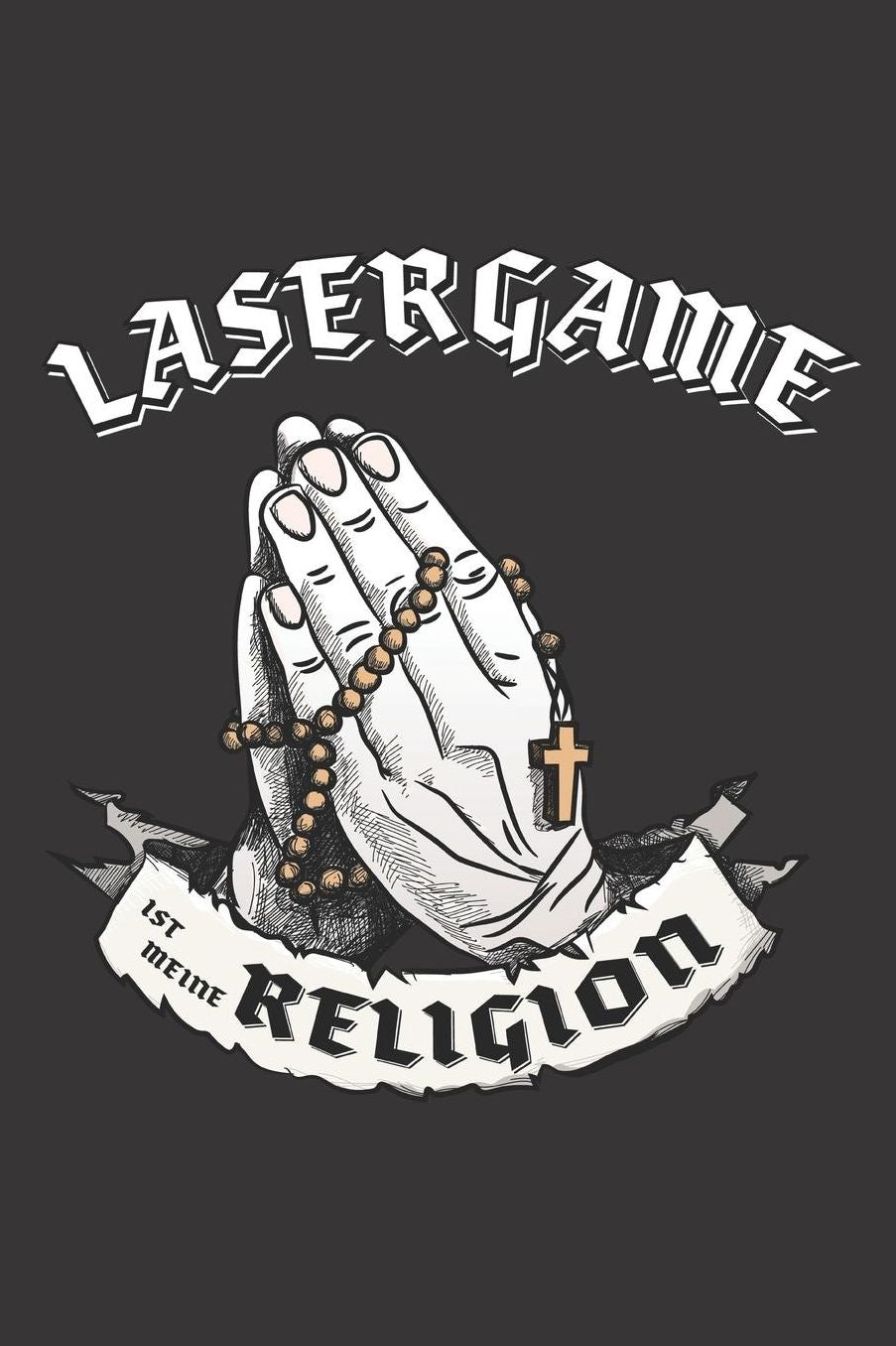 Lasergame Ist Meine Religion: DIN A5 6x9 I 120 Seiten I Kariert I Notizbuch I Notizheft I Notizblock I Geschenk I Geschenkidee