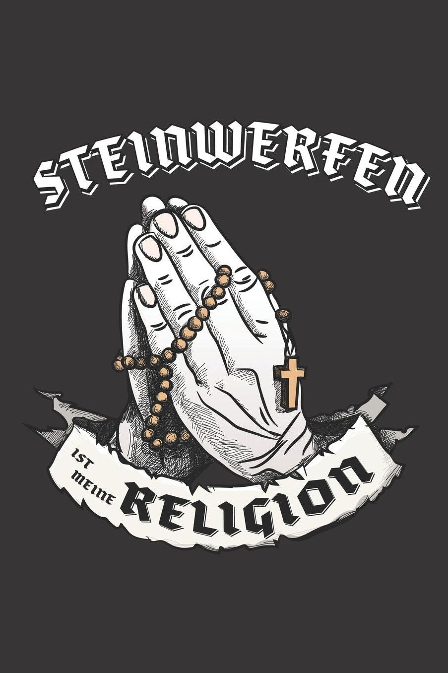 Steinwerfen Ist Meine Religion: DIN A5 6x9 I 120 Seiten I Kariert I Notizbuch I Notizheft I Notizblock I Geschenk I Geschenkidee