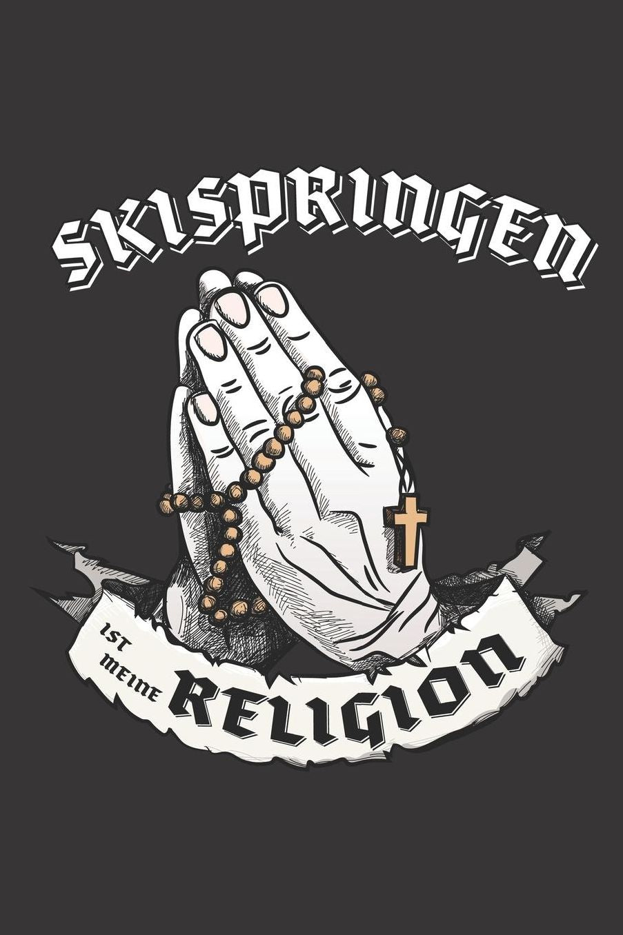 Skispringen Ist Meine Religion: DIN A5 6x9 I 120 Seiten I Kariert I Notizbuch I Notizheft I Notizblock I Geschenk I Geschenkidee
