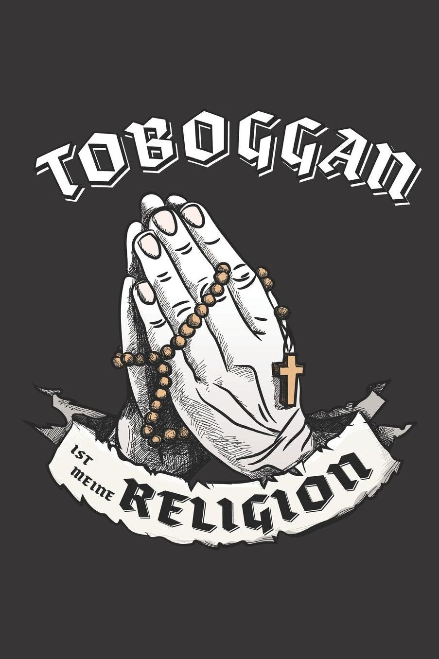 Toboggan Ist Meine Religion: DIN A5 6x9 I 120 Seiten I Kariert I Notizbuch I Notizheft I Notizblock I Geschenk I Geschenkidee
