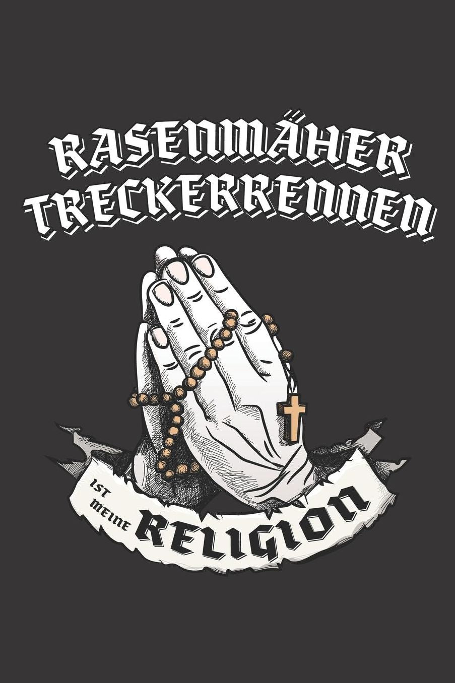 Rasenmï¿½hertreckerrennen Ist Meine Religion: DIN A5 6x9 I 120 Seiten I Kariert I Notizbuch I Notizheft I Notizblock I Geschenk I Geschenkidee